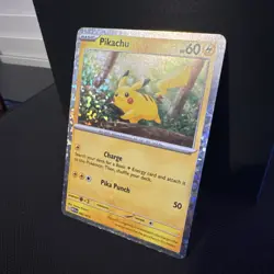 PIKACHU POKEMON 151 NM McDonalds Happy Meal *2025* HOLO Common PROMO #002 - Image 3