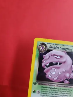 Pokemon Karte/card - Dunkles Smogmog 14/82 Rocket Holo 1. Edition - Very Good - Image 2