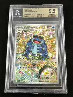 Pokemon Seismitoad 105/86 Illustration Rare Black Bolt Beckett BGS 9.5 GEM MINT - Image 1