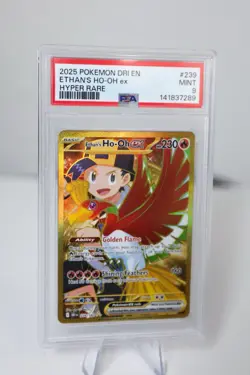 Pokemon Ethan's Ho-Oh ex Sv10 Destined Rivals Hyper Rare 239/182 EX Holo PSA 9 - Image 3