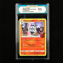 TQG 9.5 MINT+ 2022 Pokemon ENG Chandelure 033/192 R - Image 1