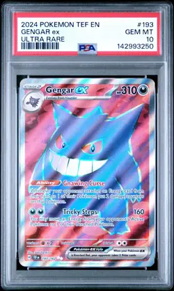 PSA 10 GENGAR EX 193/162 ULTRA RARE TEMPORAL FORCES POKEMON 🌑 - Image 1