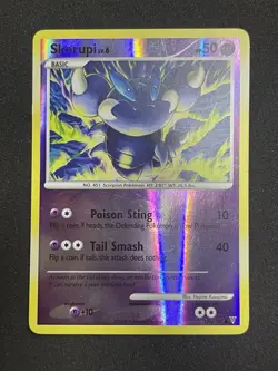 Pokemon Skorupi Lv.6 128/147 Platinum Supreme Victors Reverse Holo MP - Image 2