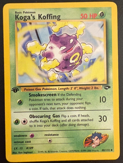 Pokemon TCG Koga’s Koffing Gym Challenge 48/132 1st Edition Regular LP - Image 1