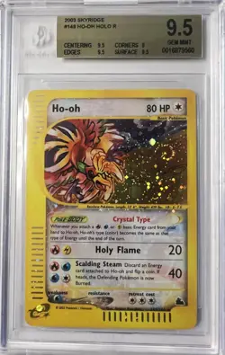 Pokemon Ho-Oh #149 Skyridge Holo *4x SWIRLS* BGS 9.5 Gem Mint - Image 1
