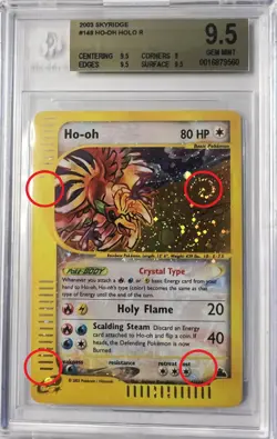 Pokemon Ho-Oh #149 Skyridge Holo *4x SWIRLS* BGS 9.5 Gem Mint - Image 2