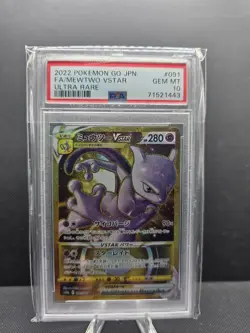 Mewtwo VSTAR 091/071 S10b: Pokemon GO Holo (Japanese) PSA 10 - Image 1