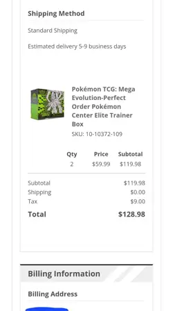 PRESALE Pokemon Center Mega Evolution Perfect Order Elite Trainer Box - Image 3