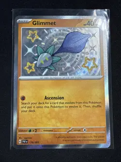 Pokemon TCG Glimmet Scarlet & Violet: Paldean Fates 179/091 Holo Shiny Rare - Image 1