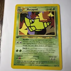 Pokemon - Metapod 42/75 Neo Discovery-1st Edition Regular - Image 1