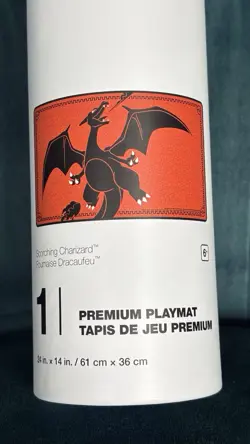 Pokemon Center Scorching Charizard Premium TCG Playmat Open Box - Image 1