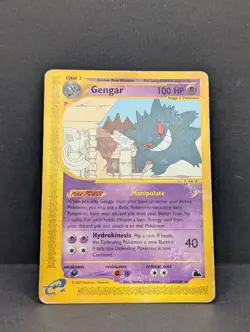 Gengar 10/144 Skyridge Regular Non-Holo Rare Pokemon TCG Nintendo MP - Image 3