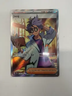 Jacq 236/198 Full Art Secret Rare Trainer Supporter Pokemon TCG Scarlet & Violet - Image 1