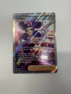 Fantina 191/195 Full Art Secret Rare Holo Trainer Supporter Pokemon TCG Silver - Image 1