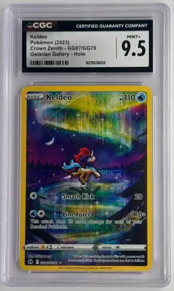 2023 Pokemon SWSH Crown Zenith Keldeo Galarian Gallery #GG07/GG70 CGC 9.5 - Image 1