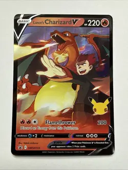 Pokemon Lance's Charizard V SWSH133 SWSH: Sword & Shield Promo Holo EN - Image 1