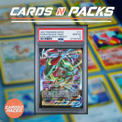 Carte Pokemon Rayquaza Vmax 111/203 EB7 Evolution Celeste PSA 10 GEM MINT 🇫🇷🔥 - Image 1