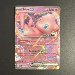 Pokemon TCG Mew ex 151/165 Scarlet & Violet 151 Series 5 play stamp prize pack - Image 1