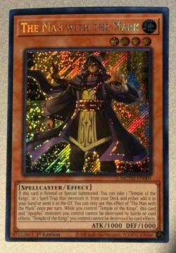 Yu-Gi-Oh! The Man with The Mark MZTM-EN001 1st Edition (Secret Rare) NM - Image 1