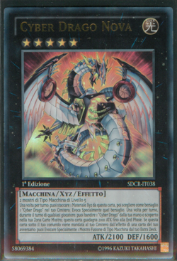 CYBER DRAGO NOVA • (Cyber Dragon Nova) • Ultra R • SDCR IT038 • 1Ed • Yugioh! #1 - Image 1
