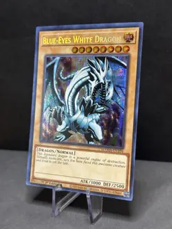 Yu-Gi-Oh! TCG Blue-Eyes White Dragon MAMA-EN104 Secret Pharaoh's Rare NM - Image 3