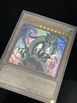 Yu-Gi-Oh! TCG Blue-Eyes White Dragon MAMA-EN104 Secret Pharaoh's Rare NM - Image 4