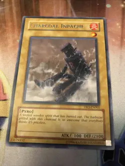 YuGiOh Charcoal Inpachi DR3-EN001 Dark Revelation Unlimited Rare LP - Image 1