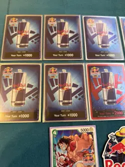 One Piece TCG Red Bull Double Don!! with Sticker - Image 2