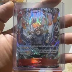 One Piece TCG Koby Rare Alt Art Holo Foil PRB02-001 - Image 1