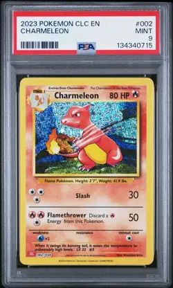 PSA 9 MINT 2023 Pokemon Trading Card Game Classic Charmeleon 002/034 CLC Engish - Image 1
