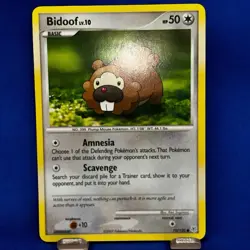 Bidoof - Diamond Pearl 70/130 Ken Sugimori Pokemon Card LP - Image 1