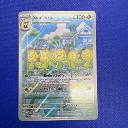 Pokemon TCG Sunflora Illustration Rare Card 169/167 Twilight Masquerade Sv06 - Image 1