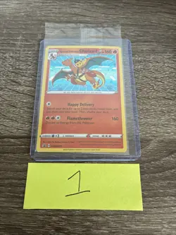 Special Delivery Charizard Pokemon Center Promo Card Holo (SWSH075) - SEALED - Image 1