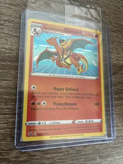 Special Delivery Charizard Pokemon Center Promo Card Holo (SWSH075) - SEALED - Image 3