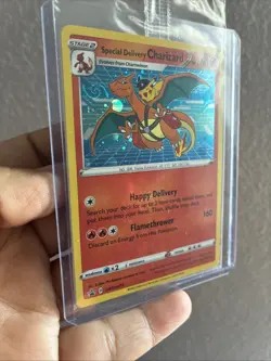 Special Delivery Charizard Pokemon Center Promo Card Holo (SWSH075) - SEALED - Image 4