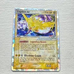 Pokemon Zapdos ex 116/112 Secret Rare Holo EX FireRed & LeafGreen 110 HP 2004 - Image 1