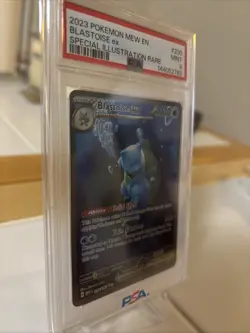 Pokemon TCG Blastoise EX Holo Card 200/165 Scarlet & Violet 151 Series PSA 9 - Image 2