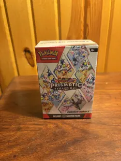 Pokemon Scarlet & Violet Prismatic Evolutions Booster Bundle 6 Packs - Image 1