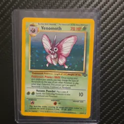 VINTAGE!! Pokemon TCG Venomoth Jungle Holo Rare Unlimited 13/64 1999 Wizards - Image 1