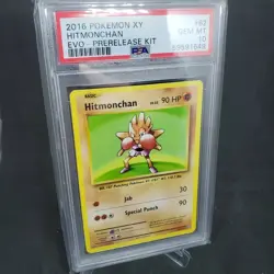 2016 Pokemon XY Evolutions Hitmonchan Pre-Release #62 PSA 10 - Image 3