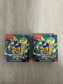 Lot of 2 Pokemon TCG Crown Zenith Booster Bundle Factory Sealed w/ shrink wrap - Image 1