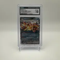 Charizard ex 215/197 Sv03: Obsidian Flames Holo Pokemon CGC Gem Mint 10 - Image 1