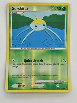Pokemon Surskit Reverse Holo Platinum Supreme Victors 130/147 LP - Image 1