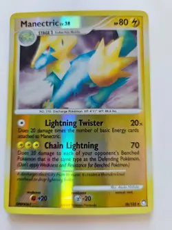 Pokemon Manectric Reverse Holo Diamon & Pearl Mysterious Treasures 28/123 NM - Image 1