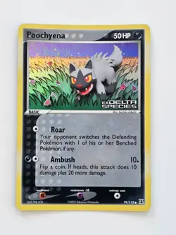 Pokemon Poochyena Reverse Holo EX Delta Species 79/113 NM - Image 1