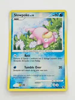 Pokemon Slowpoke Reverse Holo Diamond and Pearl Great Encounters 82/106 LP - Image 1