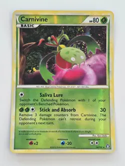 Pokemon Carnivine Reverse Holo HS Triumphant 16/102 LP - Image 1