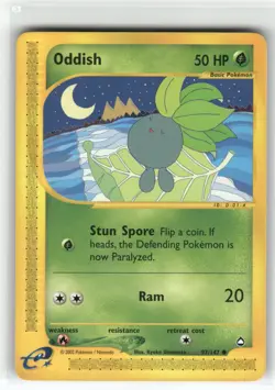 Oddish Aquapolis Common Pokemon Lightly played - Image 1