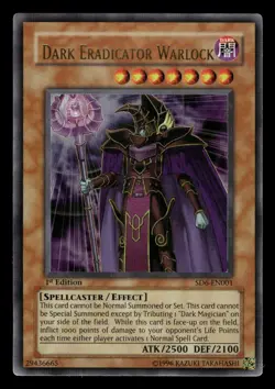 Yugioh Dark Eradicator Warlock SD6-EN001 1ST Ultra (NM) - Image 1