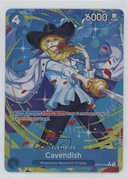 2025 One Piece Card Game: Royal Blood OP10 English R Star (Alt Art) Cavendish - Image 1